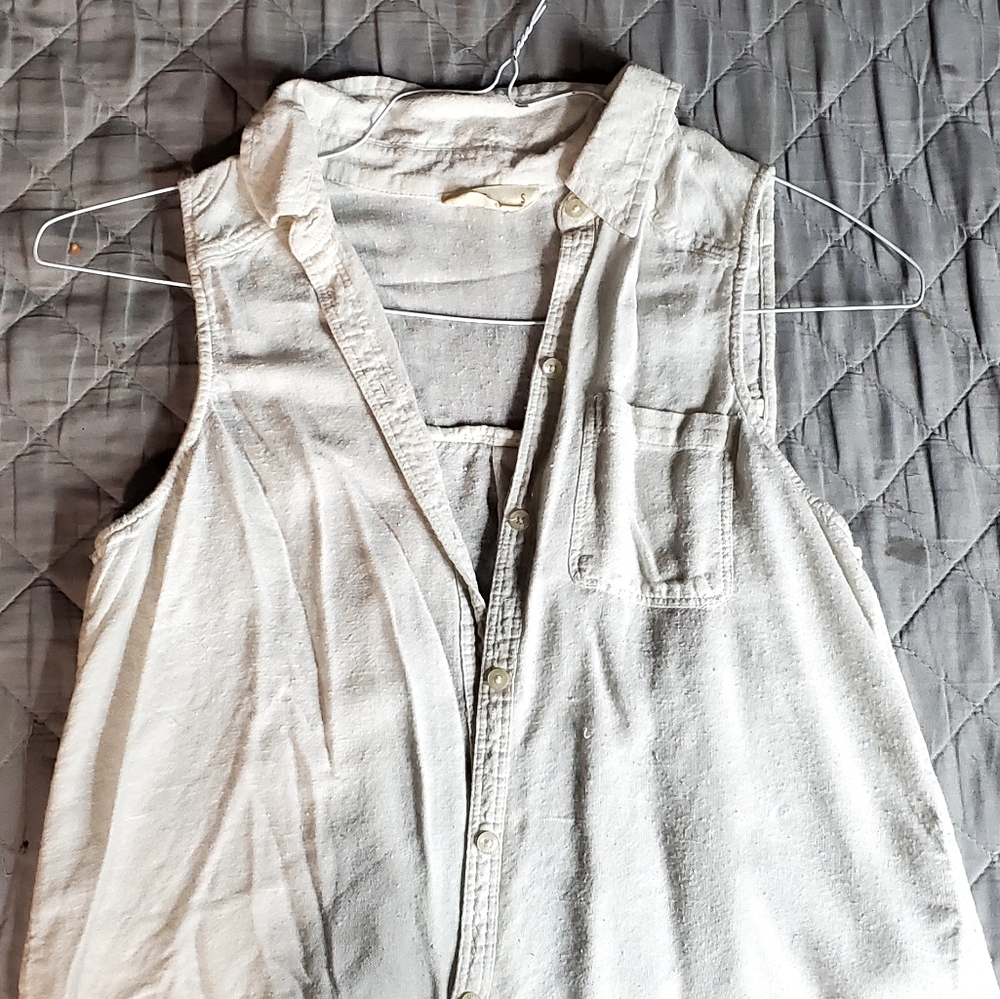 Vintage Y2K Hollister Button Up White Collar Top